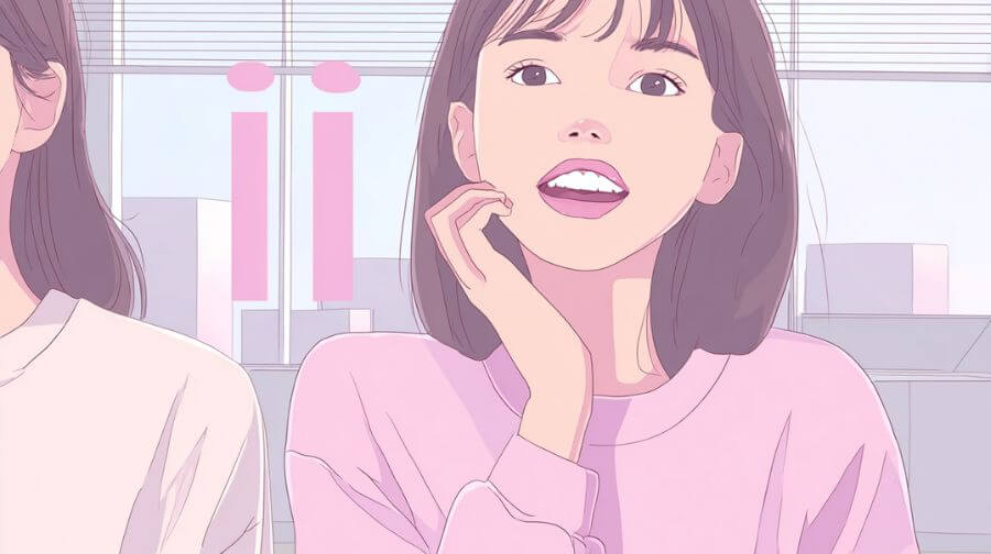歯のかみ合わせが悪い女性